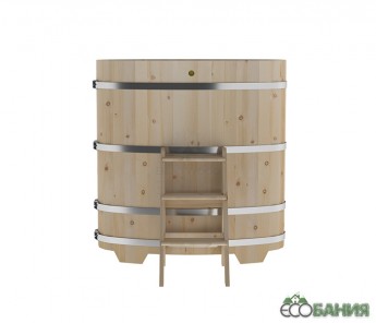 Купель BentWood овальная из кедра 0,80Х1,42 h=1,4