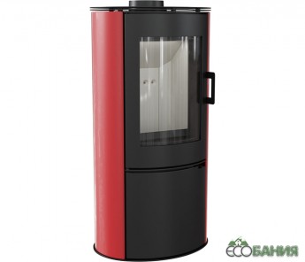 Печь-камин Kratki KOZA/AB/S/KAFEL/ CZERWONY