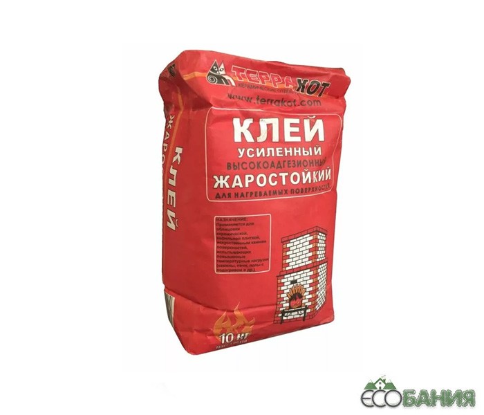 Клей усиленный "Терракот" жаростойкий, 10 кг цена.