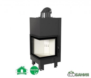 Топка каминная Kratki MBN/L/BS Г-образное стекло слева