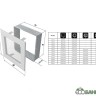 Вентиляционная решетка Kratki Графит (22*22) 22G