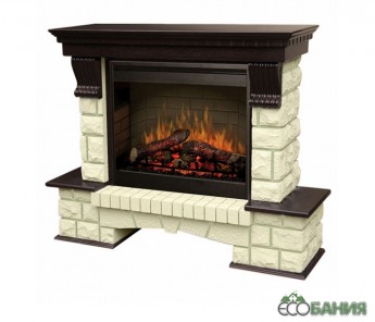 Каминокомплект Dimplex Портал Pierre luxe (шампань) с очагом optiflame symphony 2608