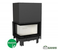 Топка каминная Kratki MBM/L/BS/G Г-образное стекло слева гильотина