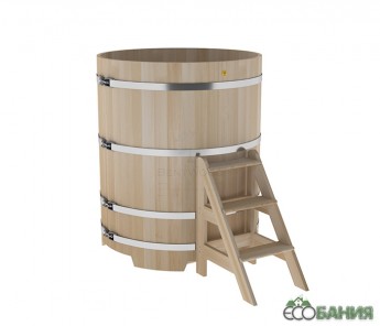 Купель BentWood круглая из кедра D=1,80 h=1,4 ПРЕМИУМ