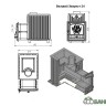 Банная чугунная печь ВЕЗУВИЙ ЭВЕРЕСТ 24 (281)