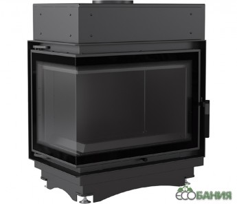 Топка каминная Kratki MAJA/PW/BL/12/BS/W/DECO Г-образное стекло слева змеевик
