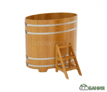 Купель BentWood овальная из дуба 0,92х1,66 h=1,40