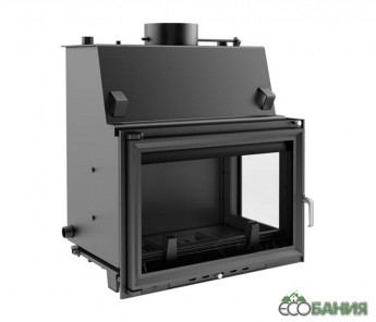 Топка каминная Kratki OLIWIA/PW/BP/22/W/Z с водяным контуром стекло справа змеевик