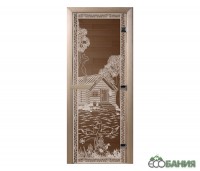 Дверь для сауны Doorwood Банька в лесу